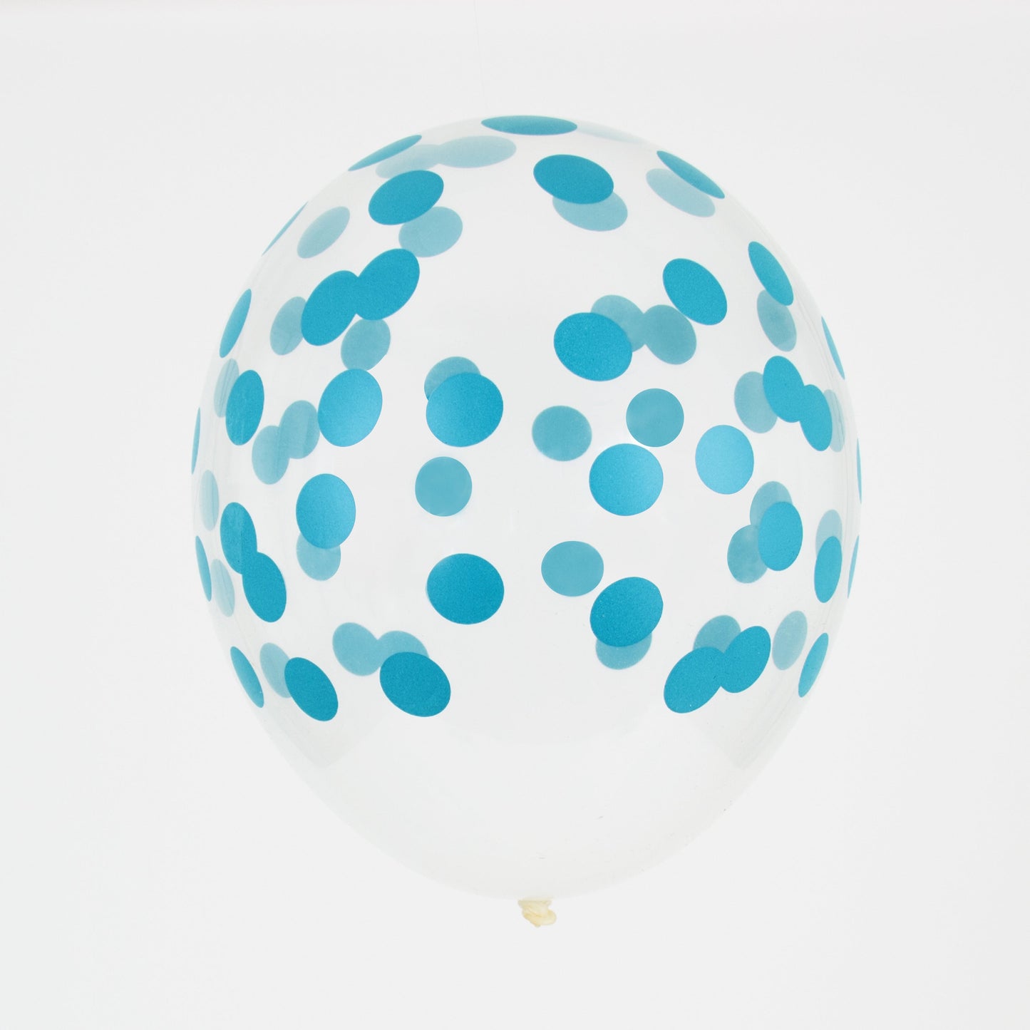 Palloncino GRANDE 30cm - coriandoli azzurri