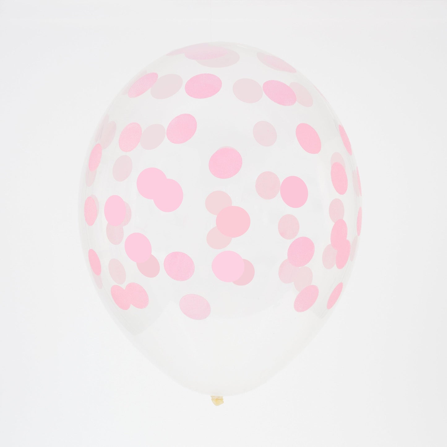 5 Palloncini GRANDE 30cm - coriandoli rosa baby