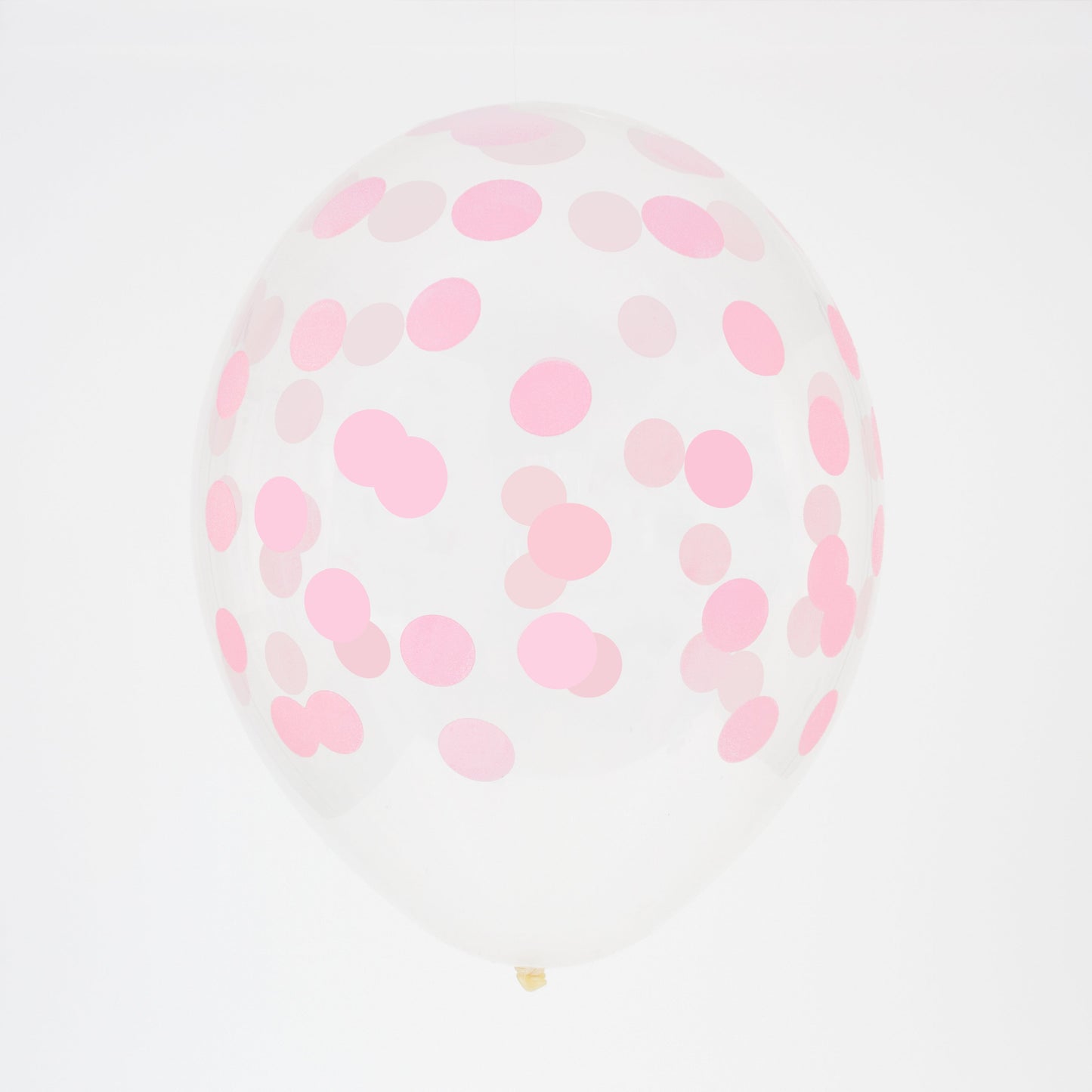 Palloncino GRANDE 30cm - coriandoli rosa baby