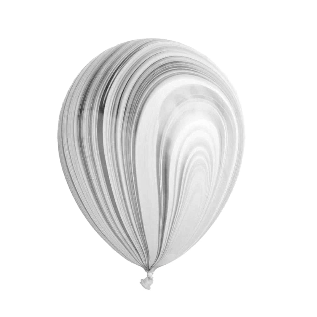 Palloncino GRANDE 30cm - nero marmorizzato
