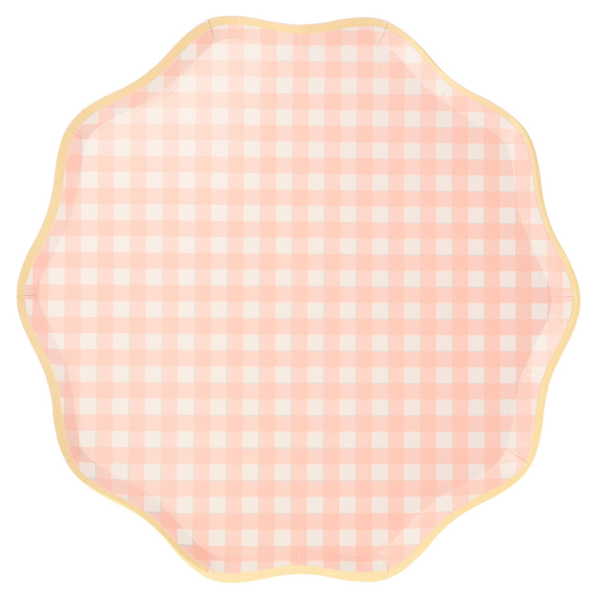 12 piatti in carta - quadretti pastello