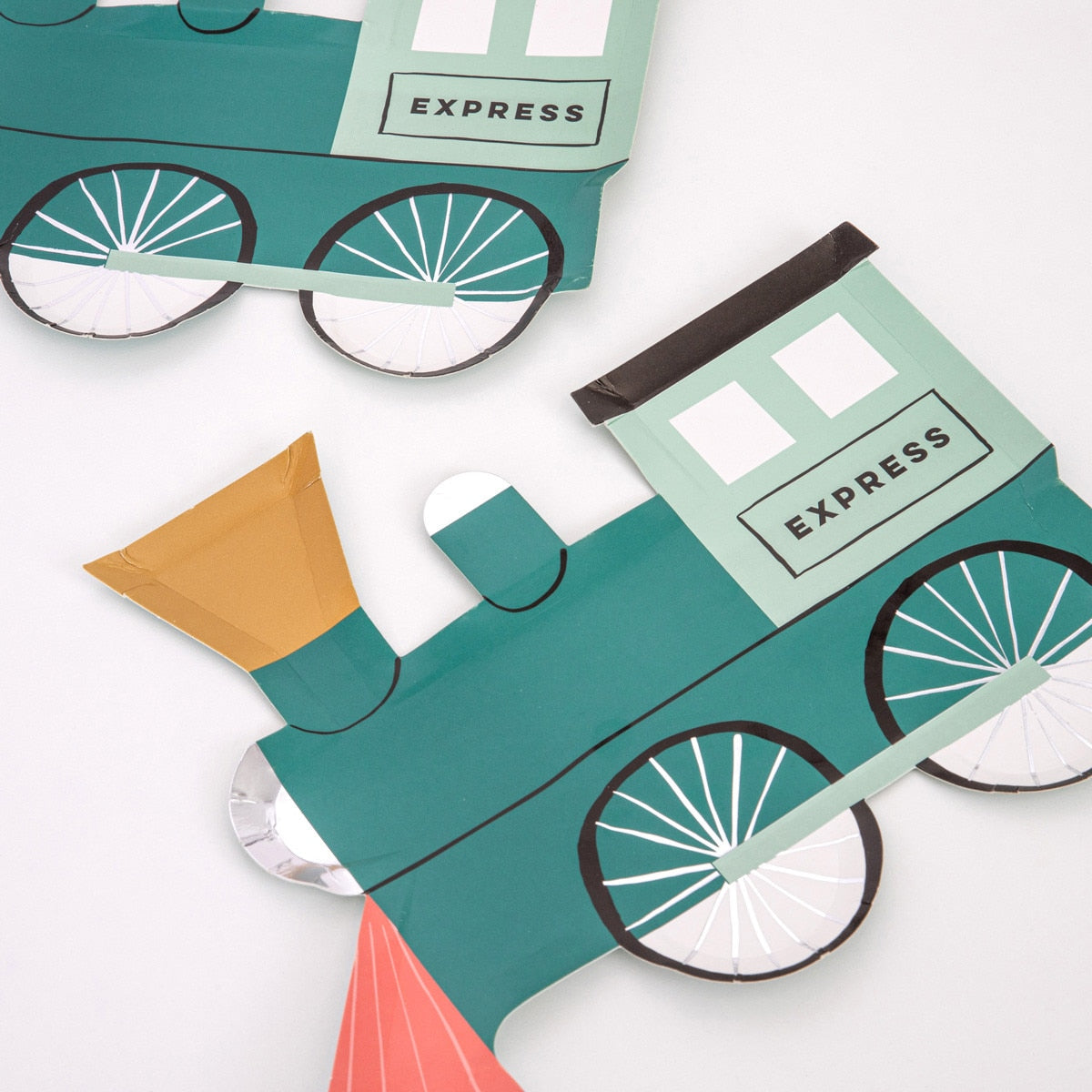 8 piatti in carta - vagone treno