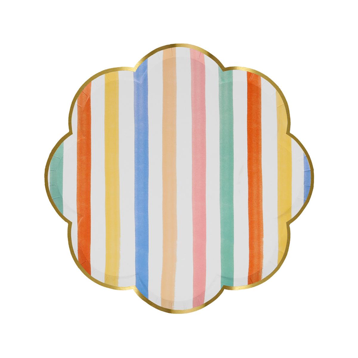 8 piattini in carta - stampe colorate