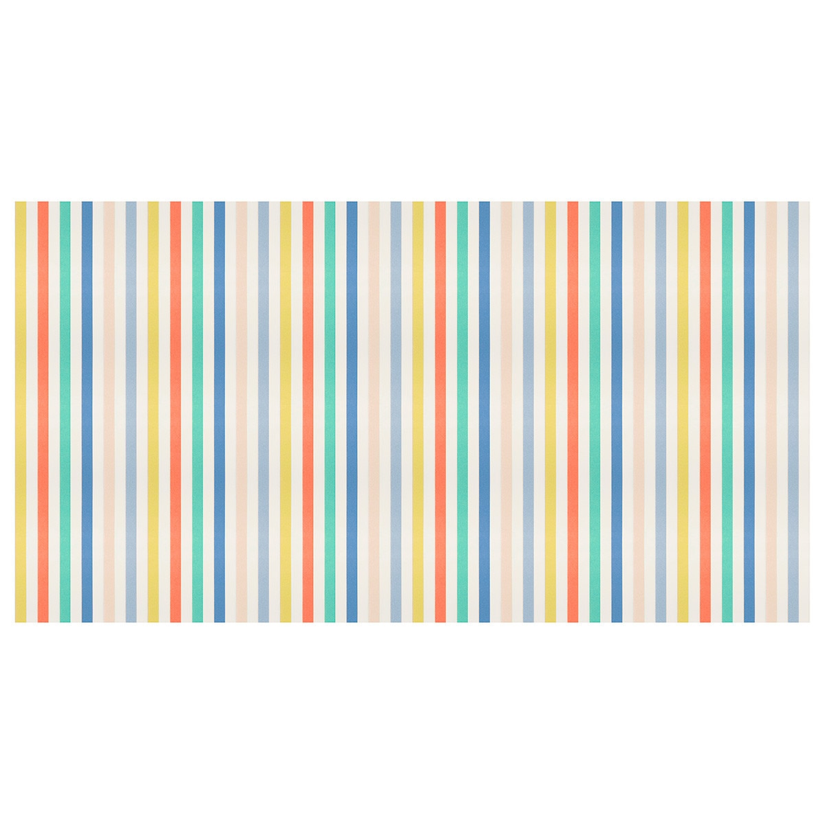Tovaglia in Carta - Stampa Righe Multicolor 260x130cm