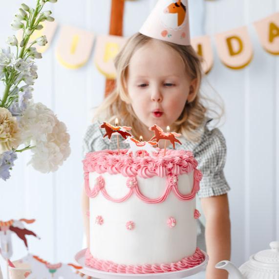 Candeline - Cavalli e fiori