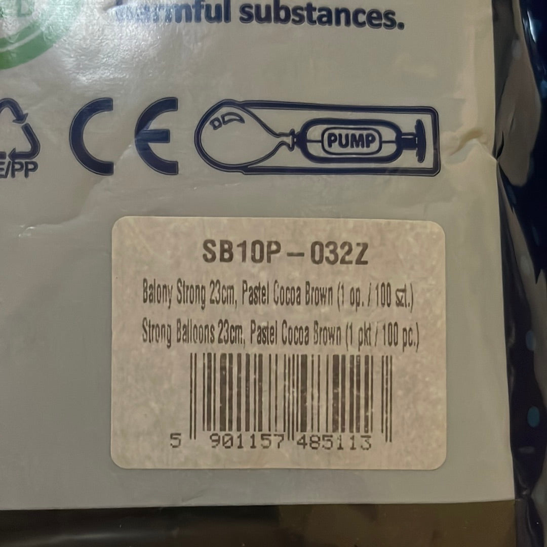 Palloncino MEDIO 23cm - Cioccolato Fondente Opaco