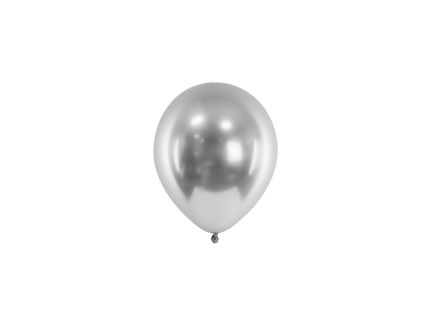 5 MINI Palloncini 12cm - Argento Metallizzato