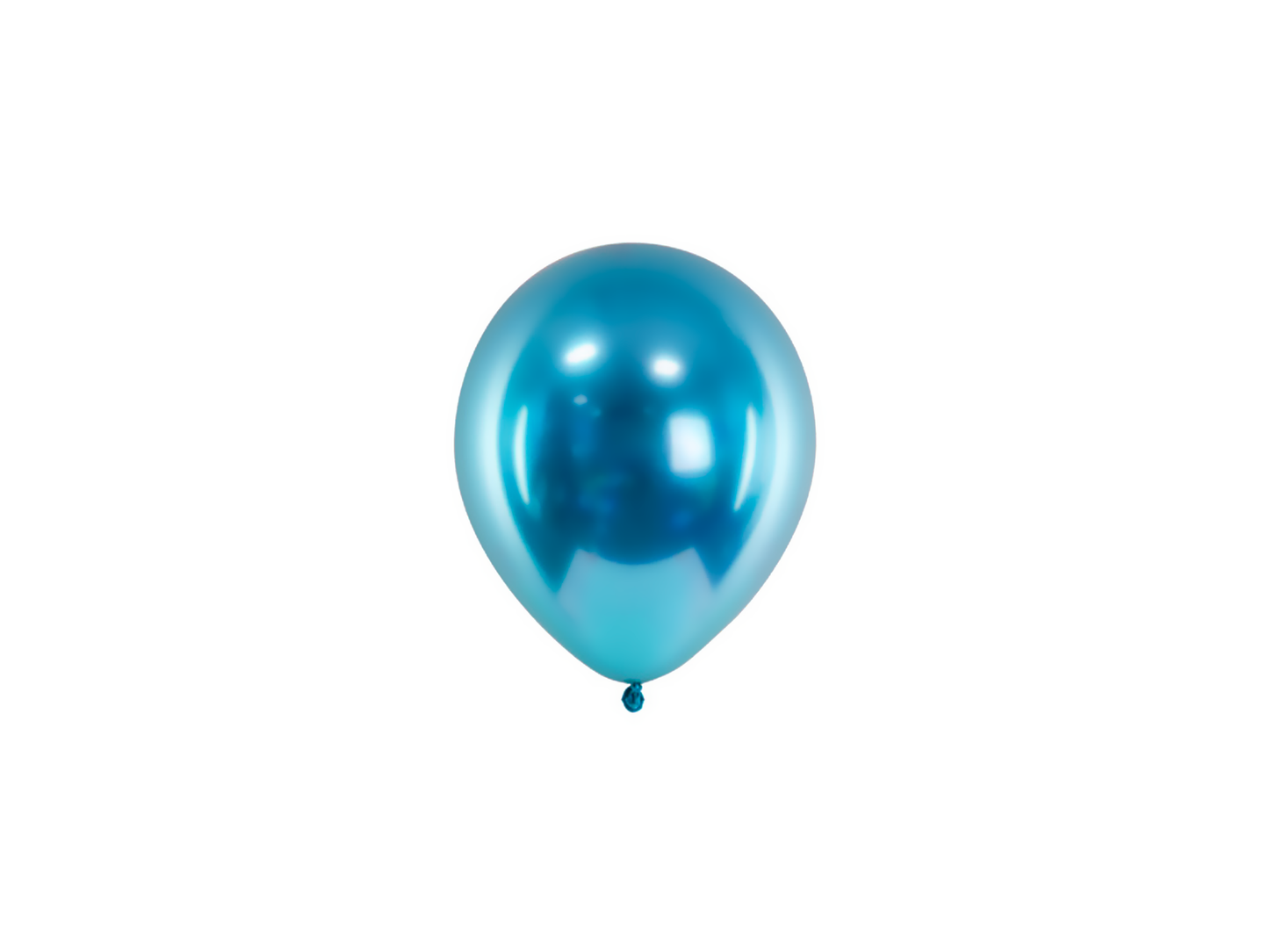 5 MINI Palloncini 12cm - Blu Metallizzato