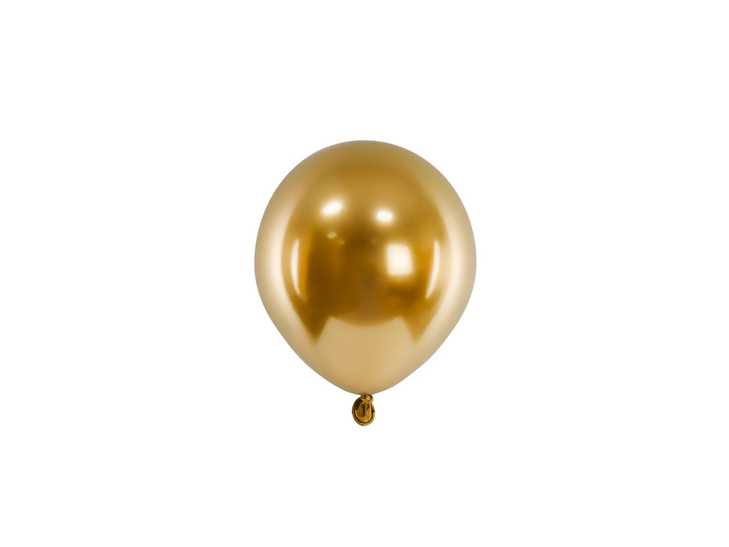 5 MINI Palloncini 12cm - Oro Metallizzato Glossy