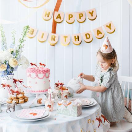 6 bicchieri in carta - Cavalli e fiori