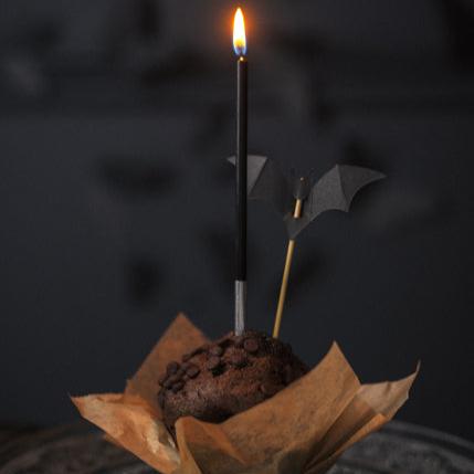 6 toppers per cupcake - Pipistrelli neri