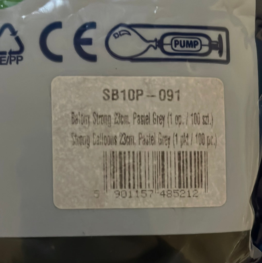 Palloncino MEDIO 23cm - Grigio Scuro Opaco