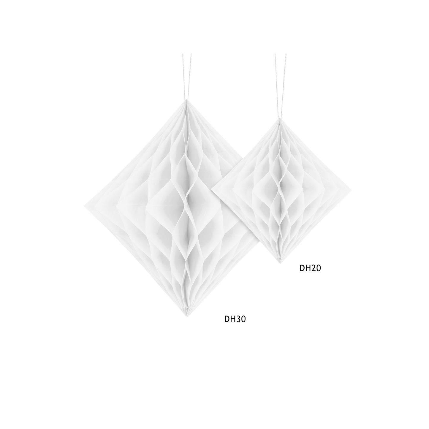 Diamante decorativo 30 cm - Bianco