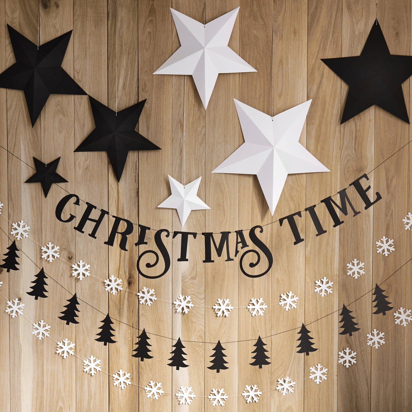 Decorazione in carta Stelle Bianche