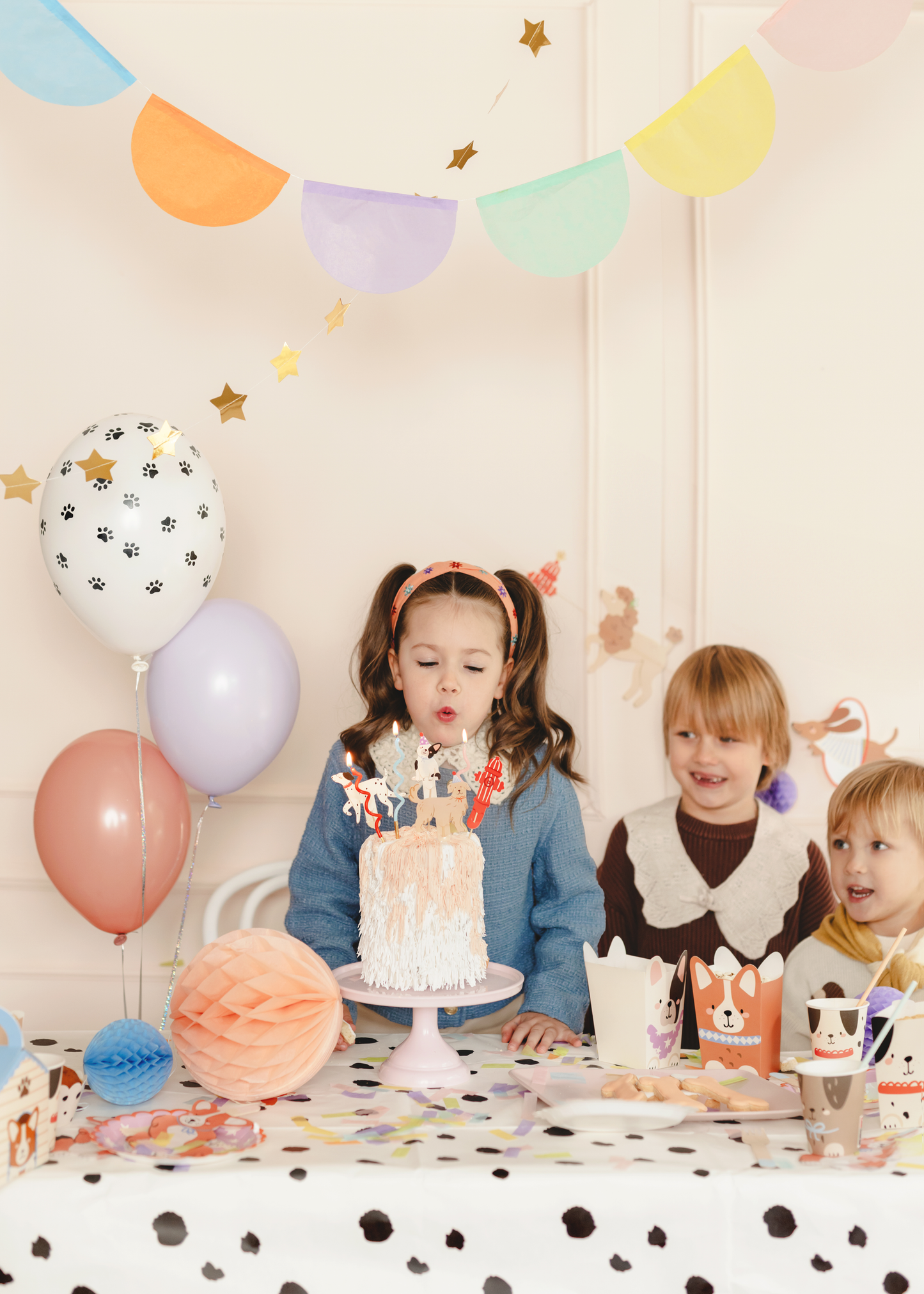 Ghirlanda in carta- Mix Colori Pastello