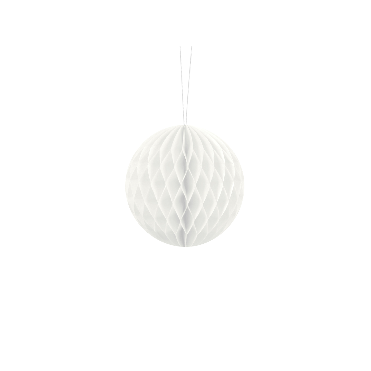 mini sfera decorativa 10cm - Bianco
