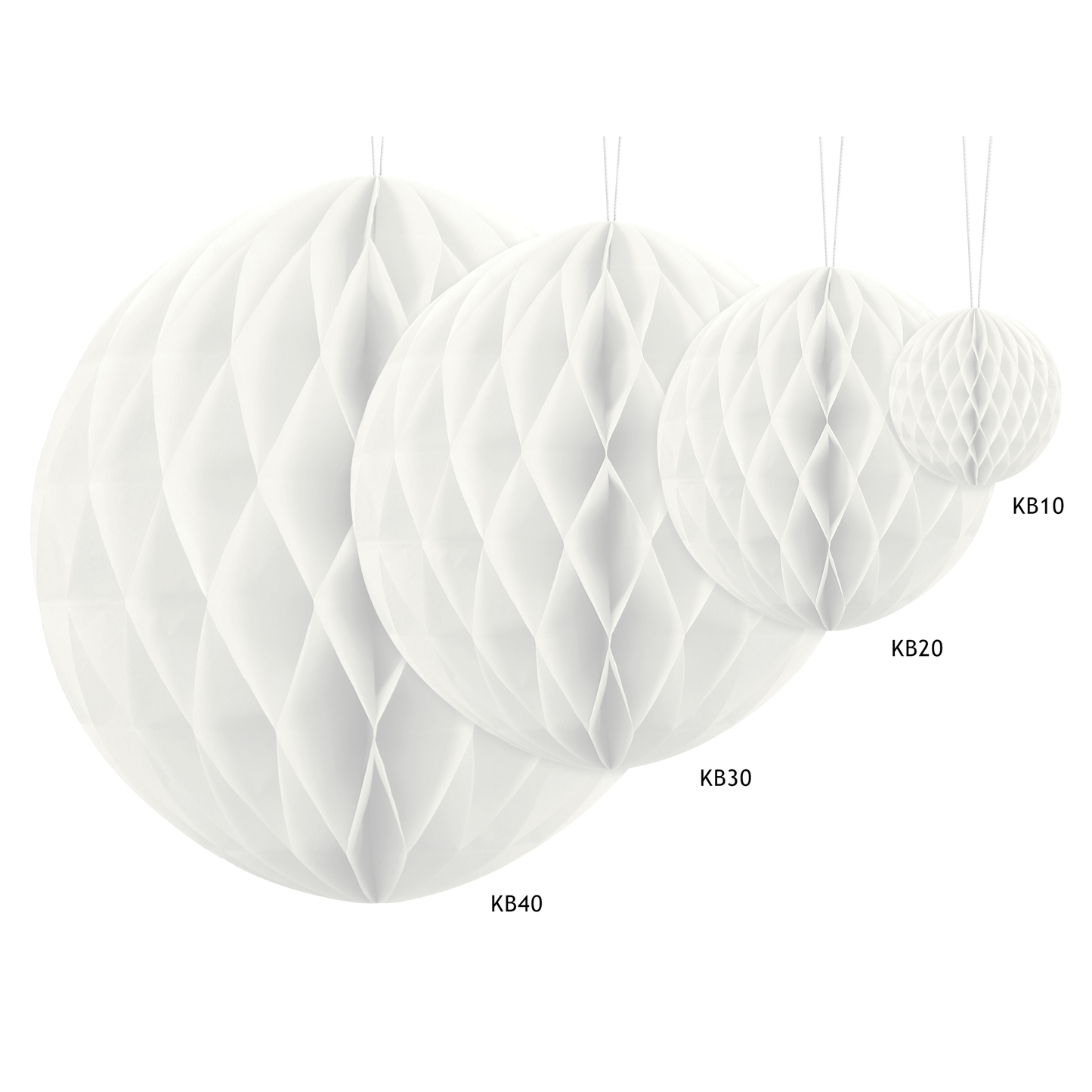 mini sfera decorativa 10cm - Bianco