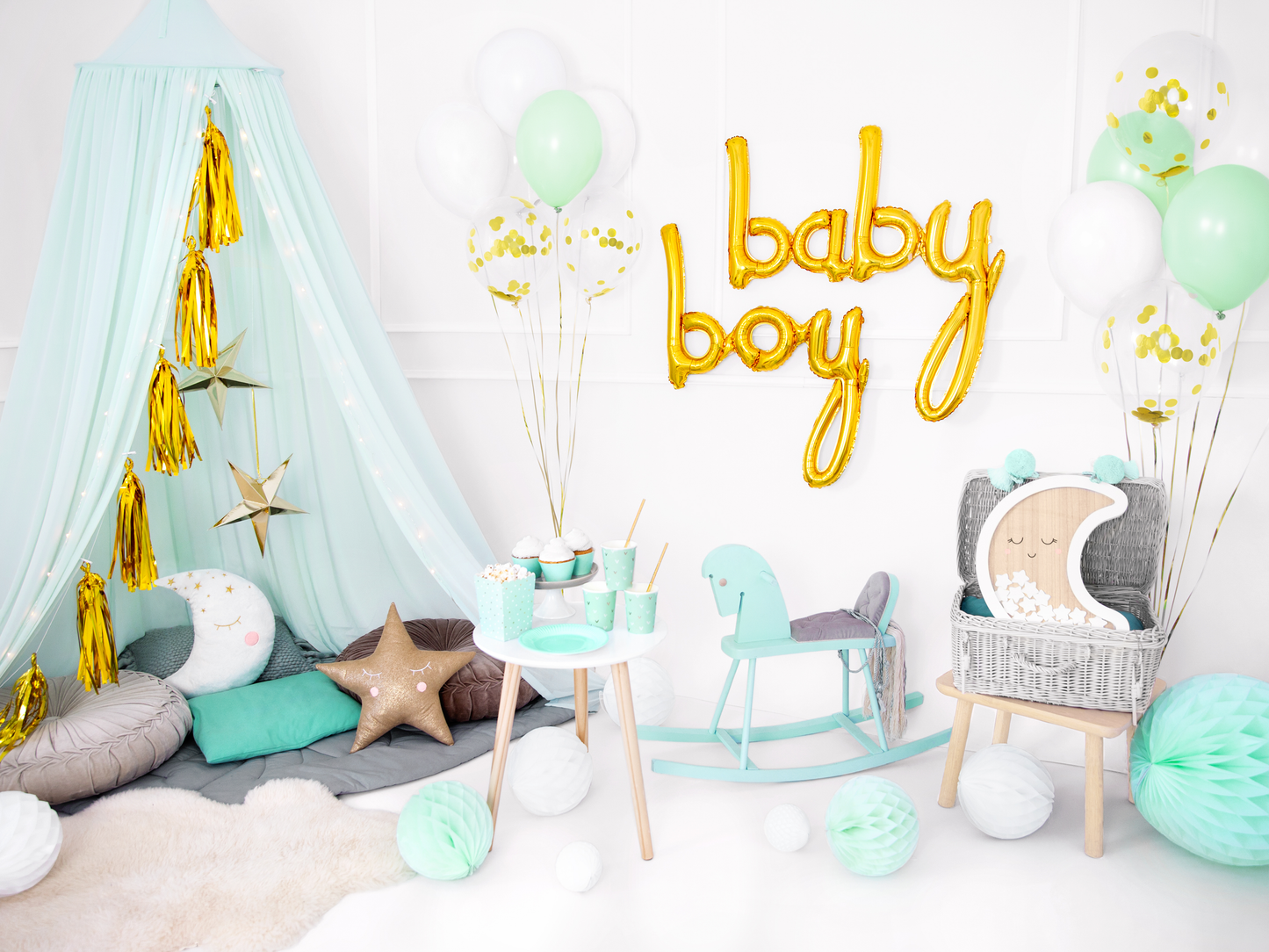mini sfera decorativa 10cm - Bianco