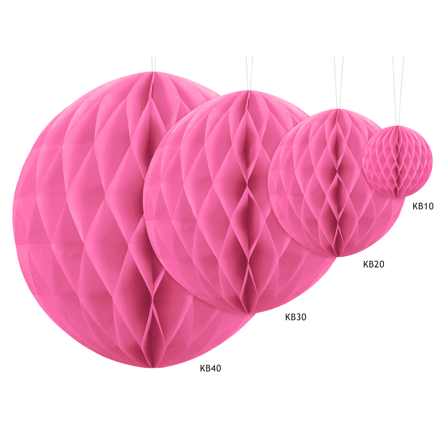 mini sfera decorativa 10cm - Rosa Acceso