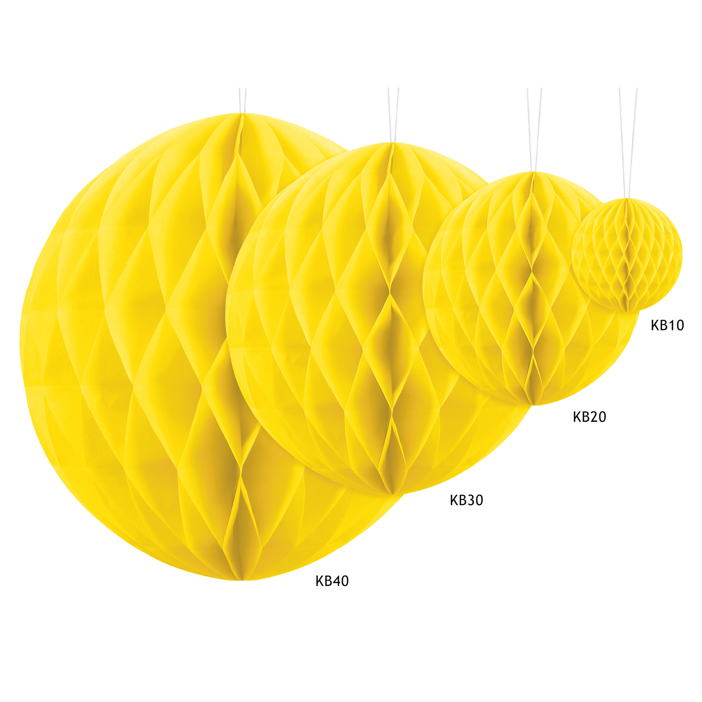 mini sfera decorativa 10cm - giallo