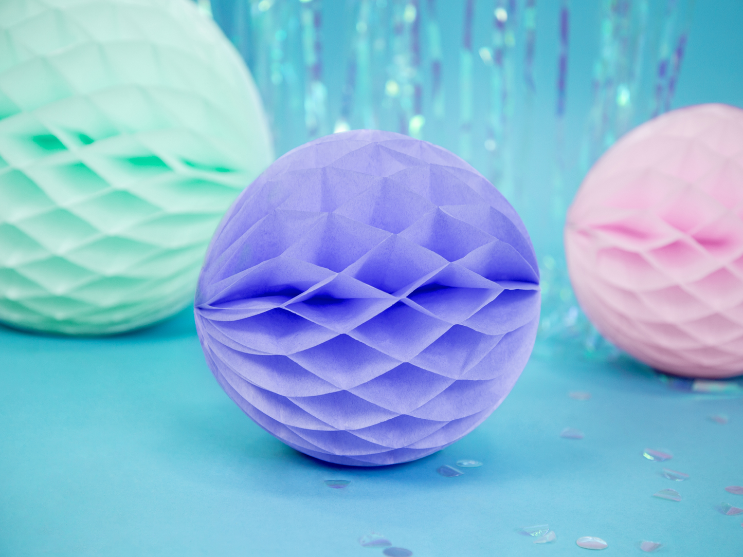 Sfera decorativa in carta 20 cm - Lilla