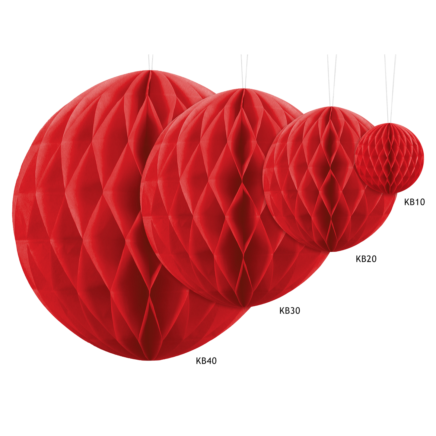 Sfera decorativa 20cm - Rosso
