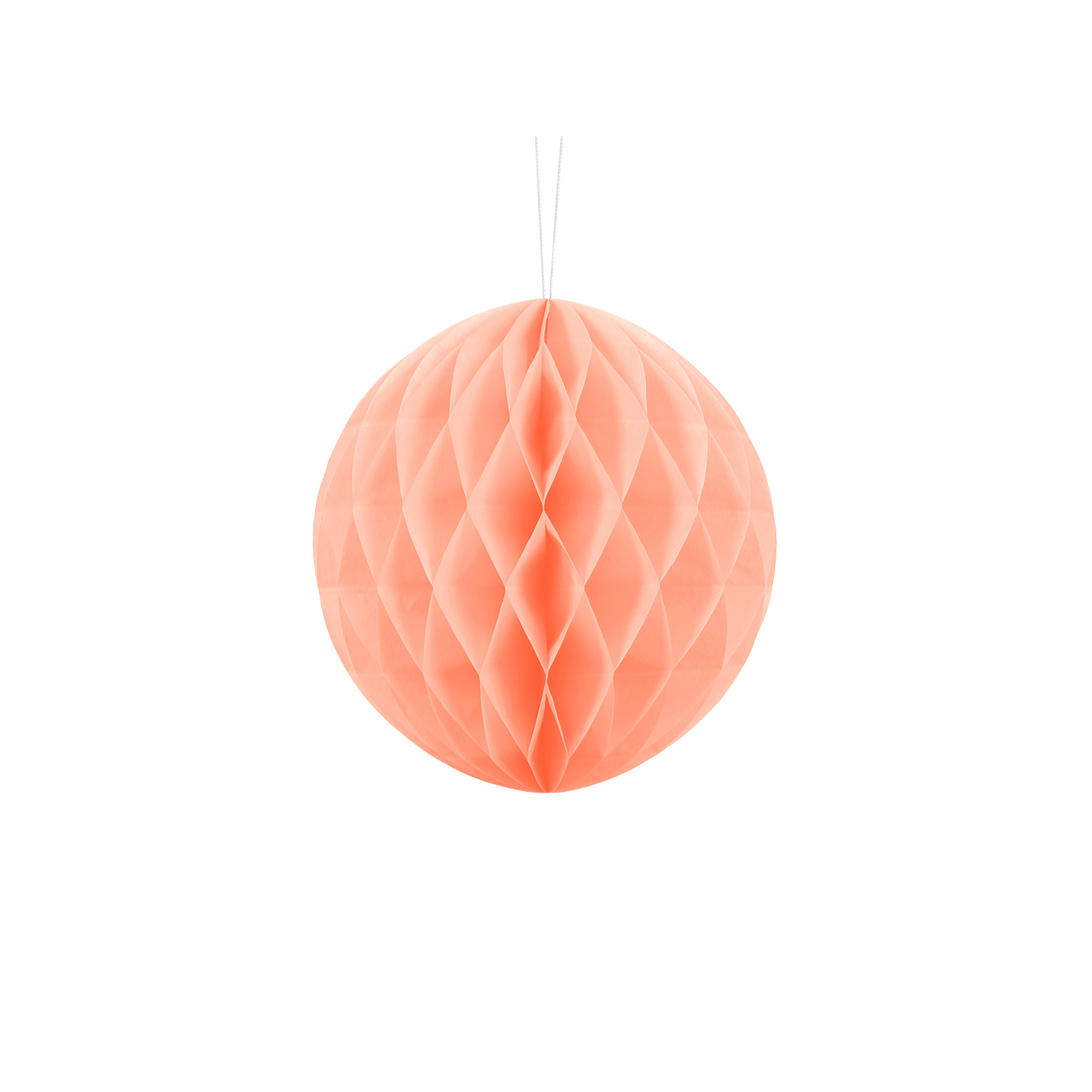 Sfera decorativa in carta 20 cm - Pesca Chiaro