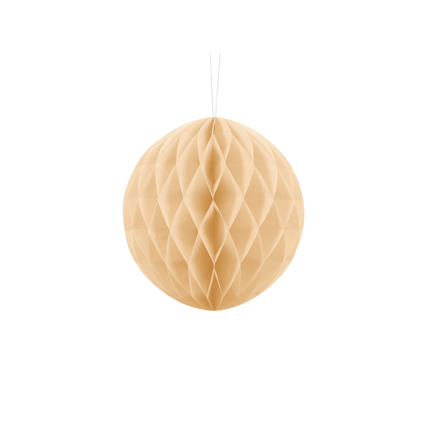 Sfera decorativa in carta 20 cm - Crema