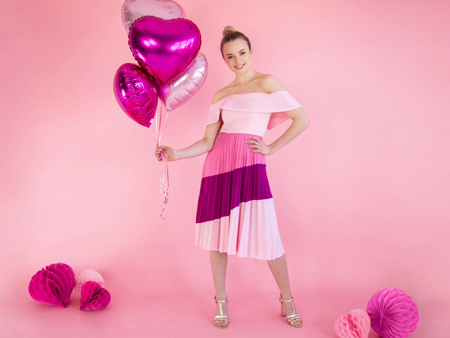 Sfera grande decorativa 40 cm - Rosa Acceso