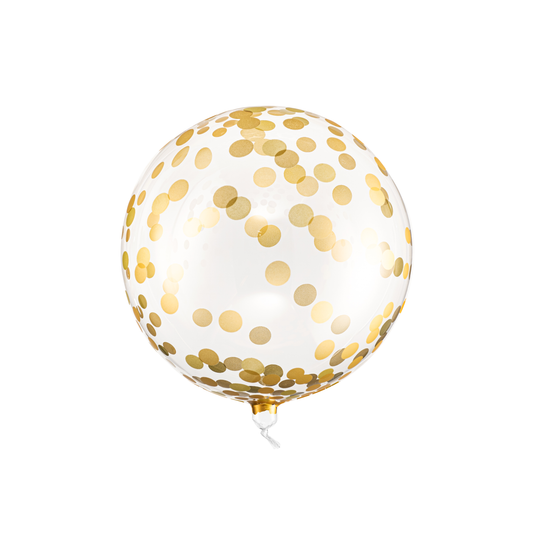 Palloncino GRANDE 40cm - Coriandoli Oro