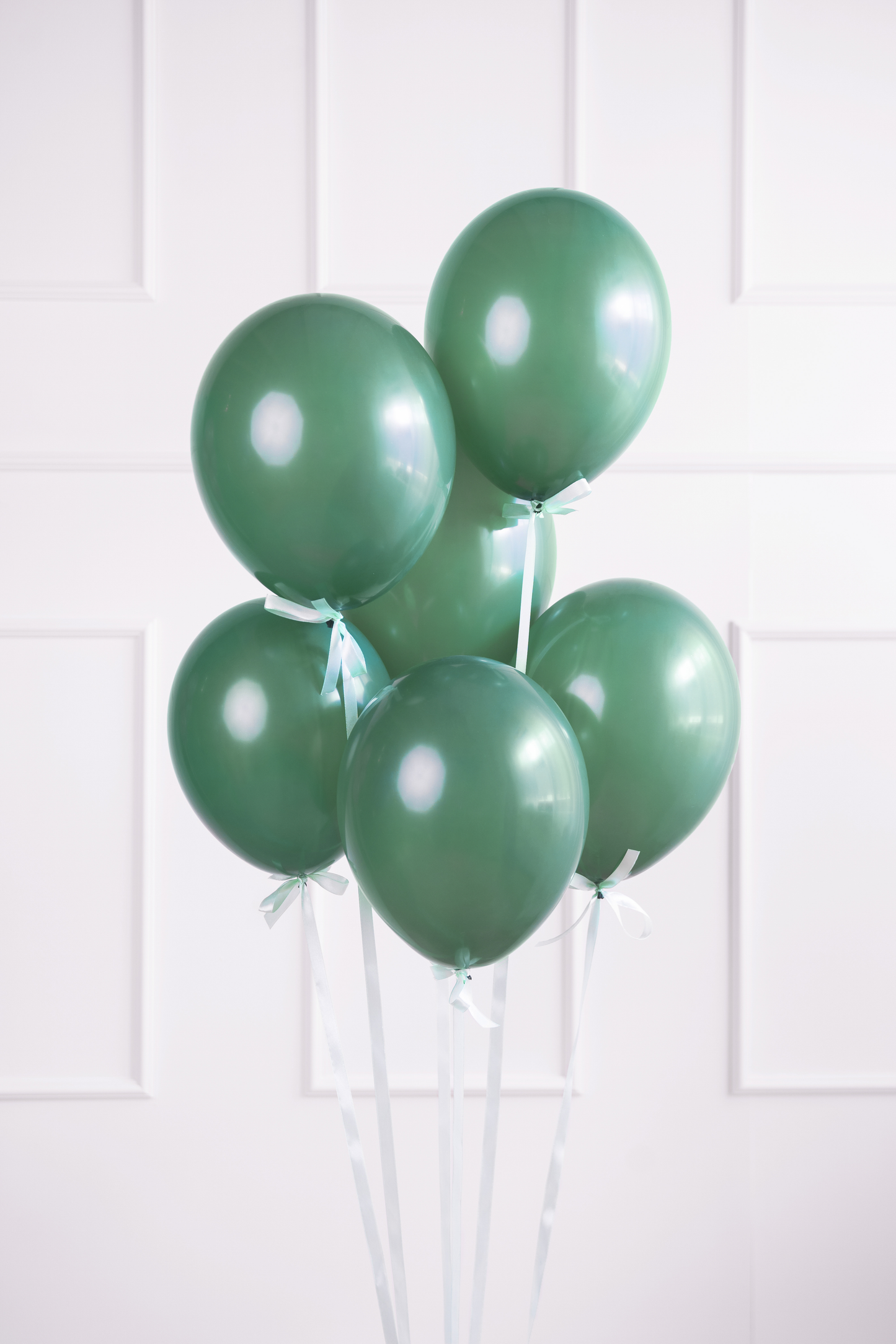 5 MINI Palloncini 12cm - Verde Bottiglia Pastello