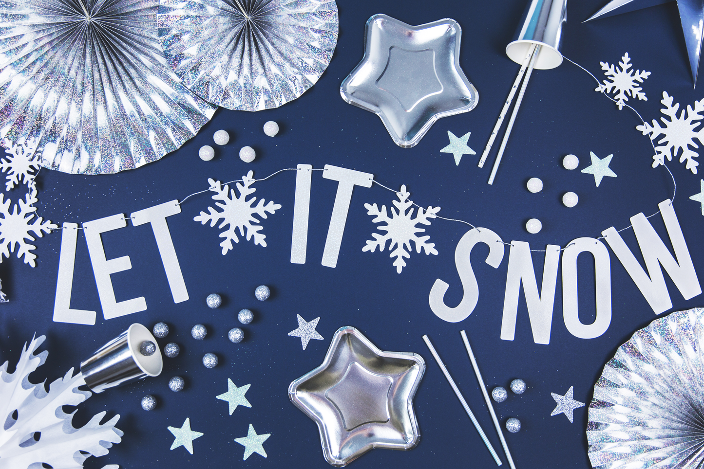 10 cannucce in carta – stelle argento