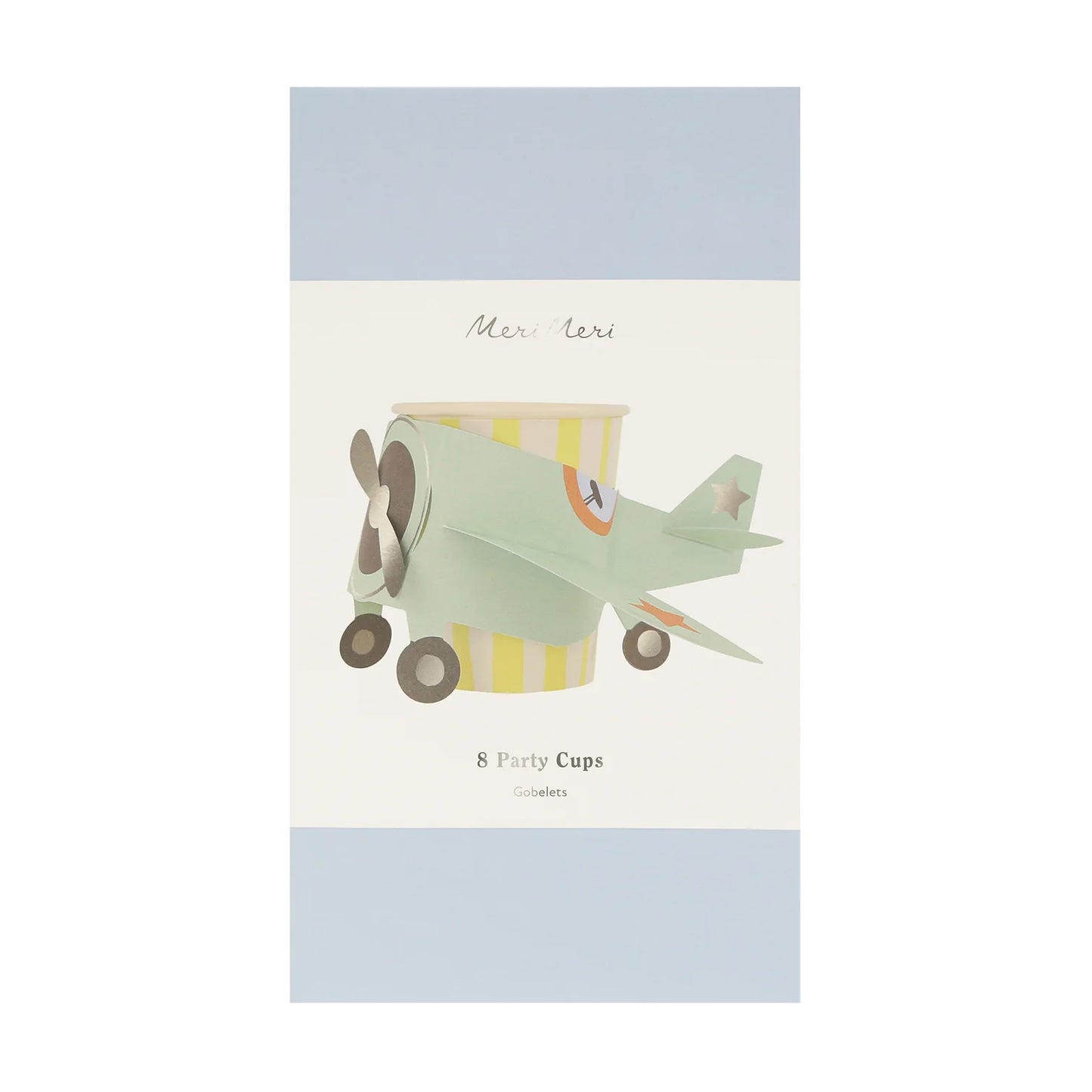 8 bicchieri in carta - aeroplanino