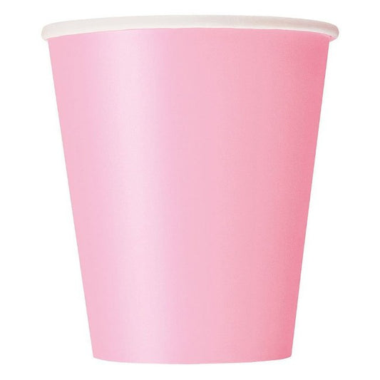 14 bicchieri in carta - rosa pastello