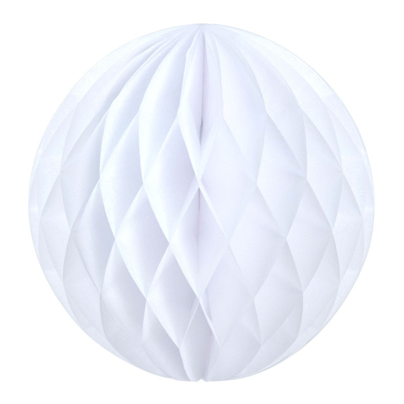 Sfera decorativa in carta 12cm - Bianco