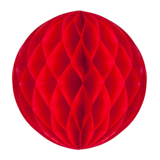 Sfera decorativa in carta 12cm - Rosso