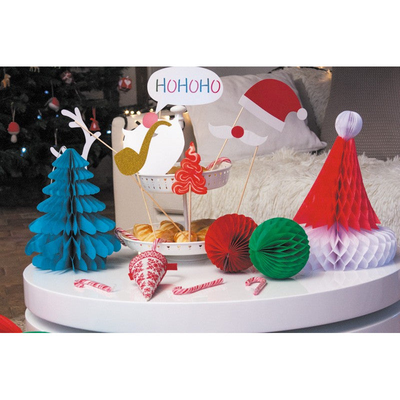 Sfera decorativa in carta 12cm - Rosso