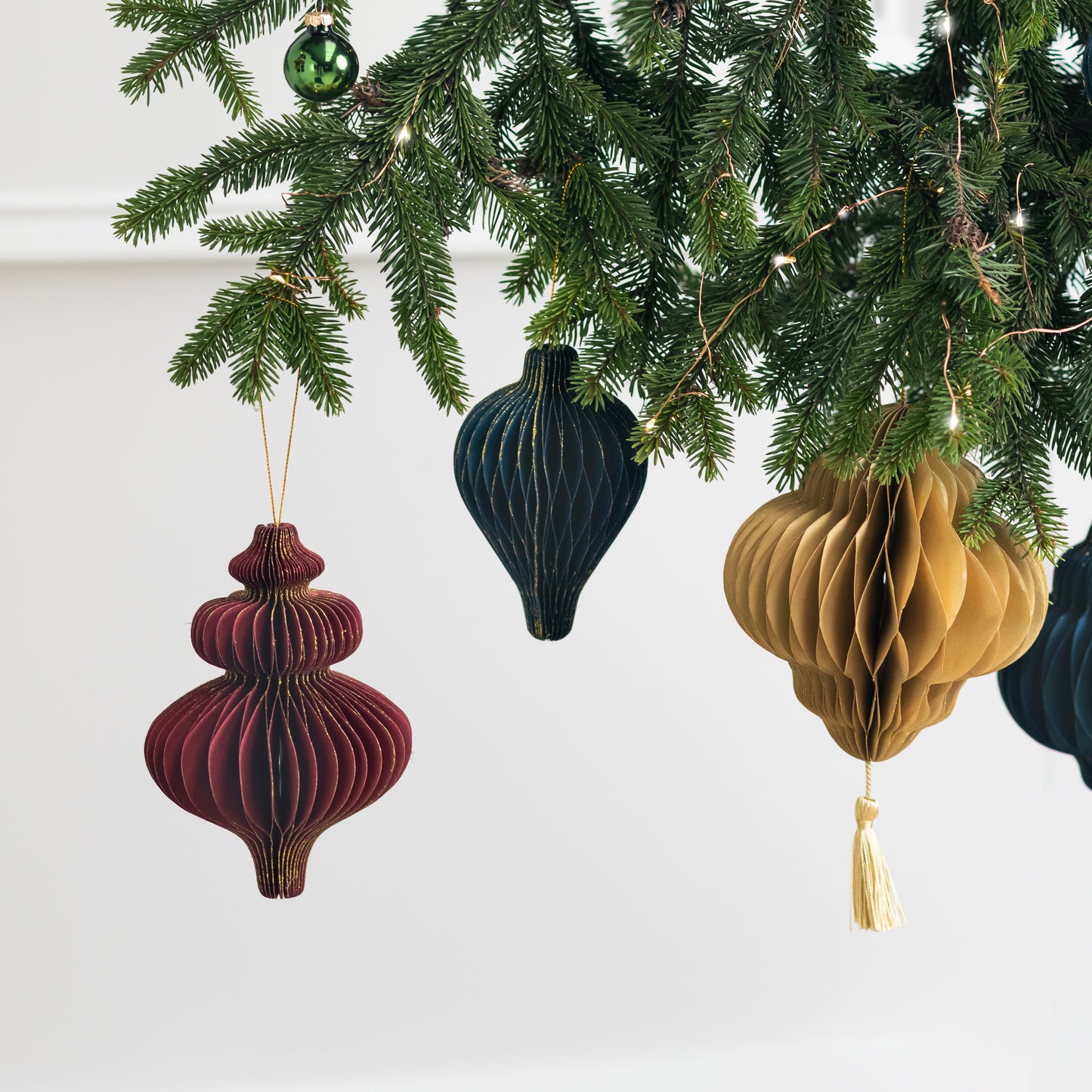 Decorazione in carta - Cristallo Neve Bordeaux