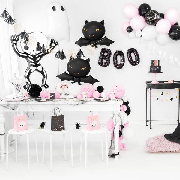 mini sfera decorativa in carta 10cm - nero