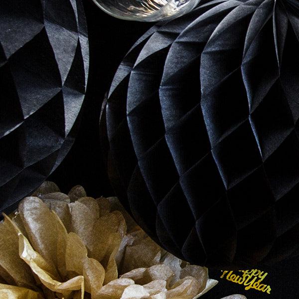 sfera decorativa in carta 30cm - nero