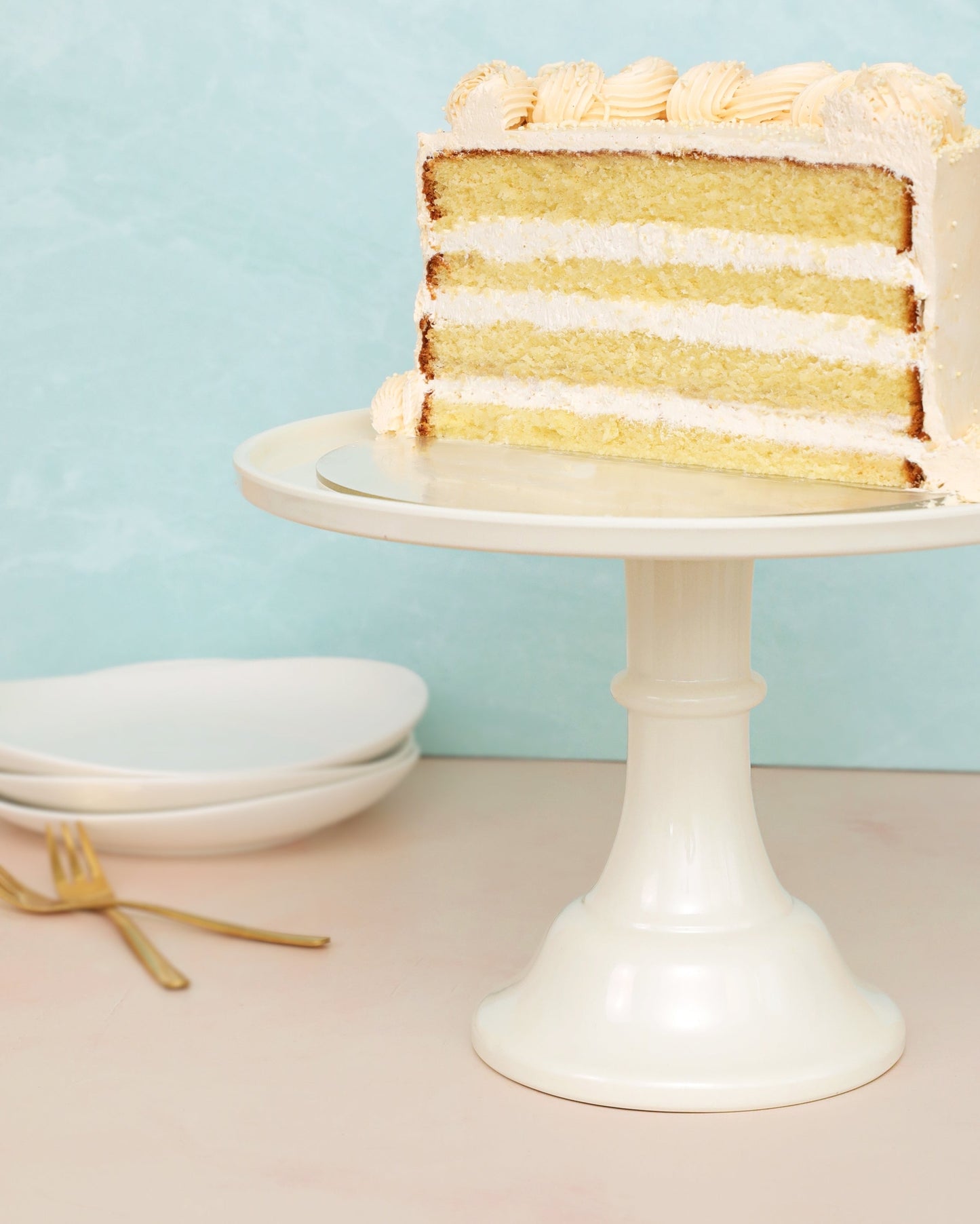 Alzata per torta - Bianco