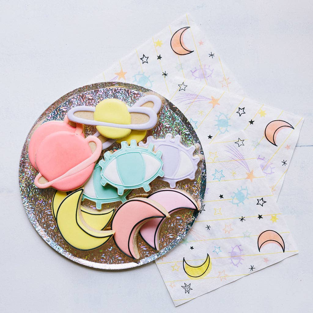 8 Piatti in Carta - Iridescenti