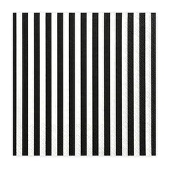 20 Tovaglioli di carta - Strisce bianco e nero