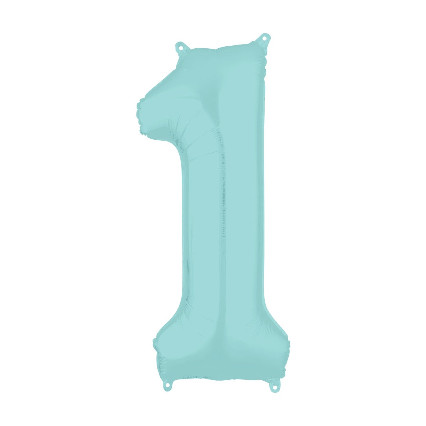 Palloncino numero AZZURRO PASTELLO - gigante 102cm