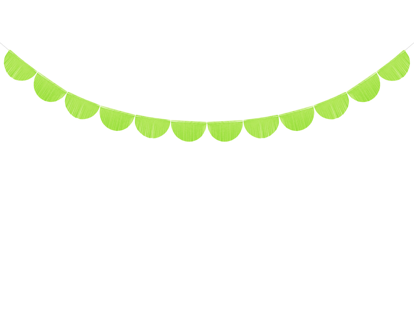 Ghirlanda in carta - frange 20 cm - verde mela