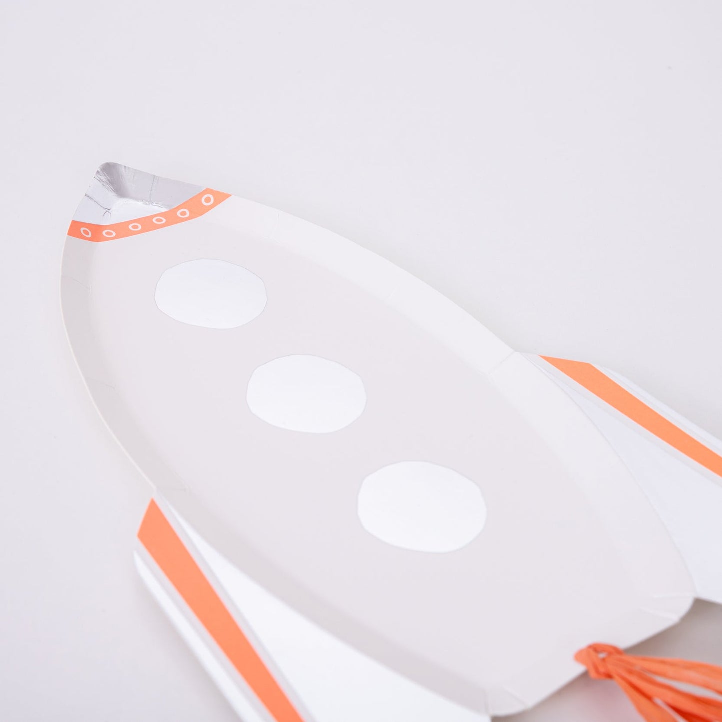 8 piatti in carta - razzo spaziale