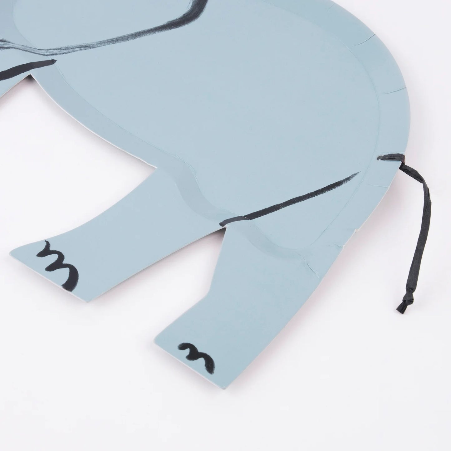 8 piatti in carta grandi - sagoma Elefante