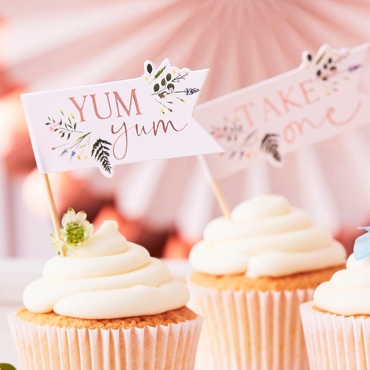 12 toppers in carta - tea party