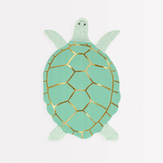 16 tovaglioli in carta - tartaruga marina