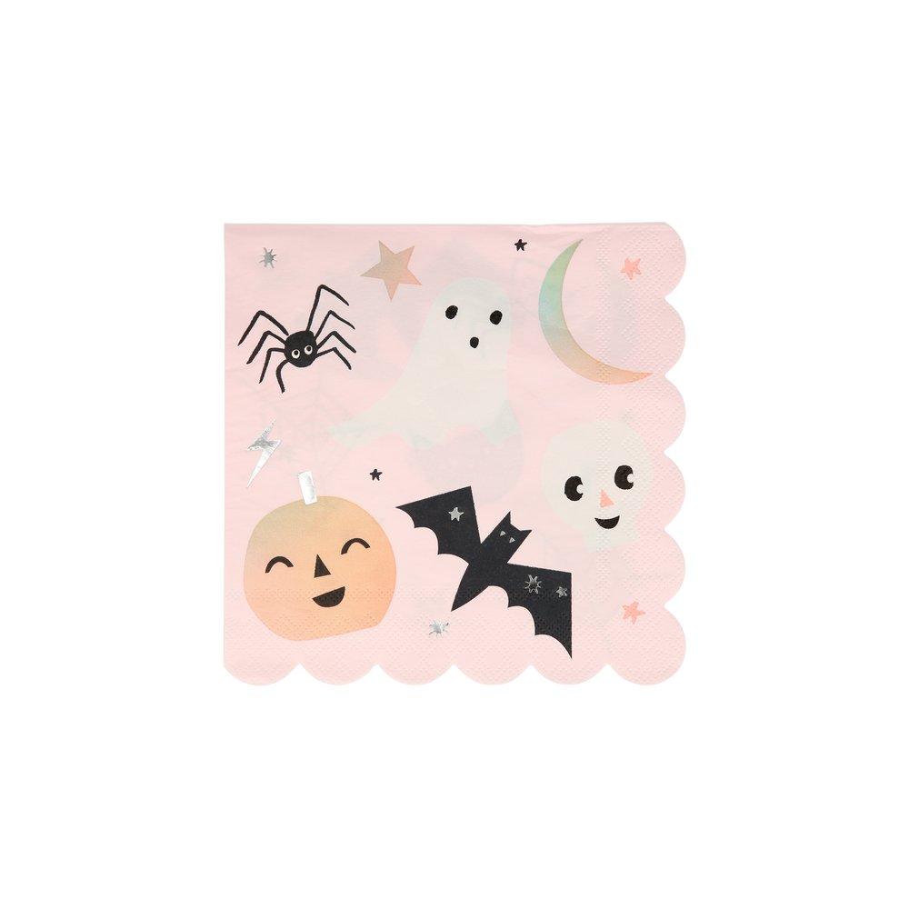 16 tovaglioli in carta - Halloween pastello